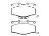 Bremsbelagsatz, Scheibenbremse Brake Pad Set:04465-35030